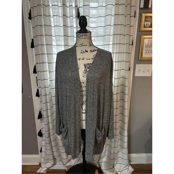 Secret Treasures Grey Duster Size Large 12–14 Loungewear Sweater Cardigan - Picture 1 of 4